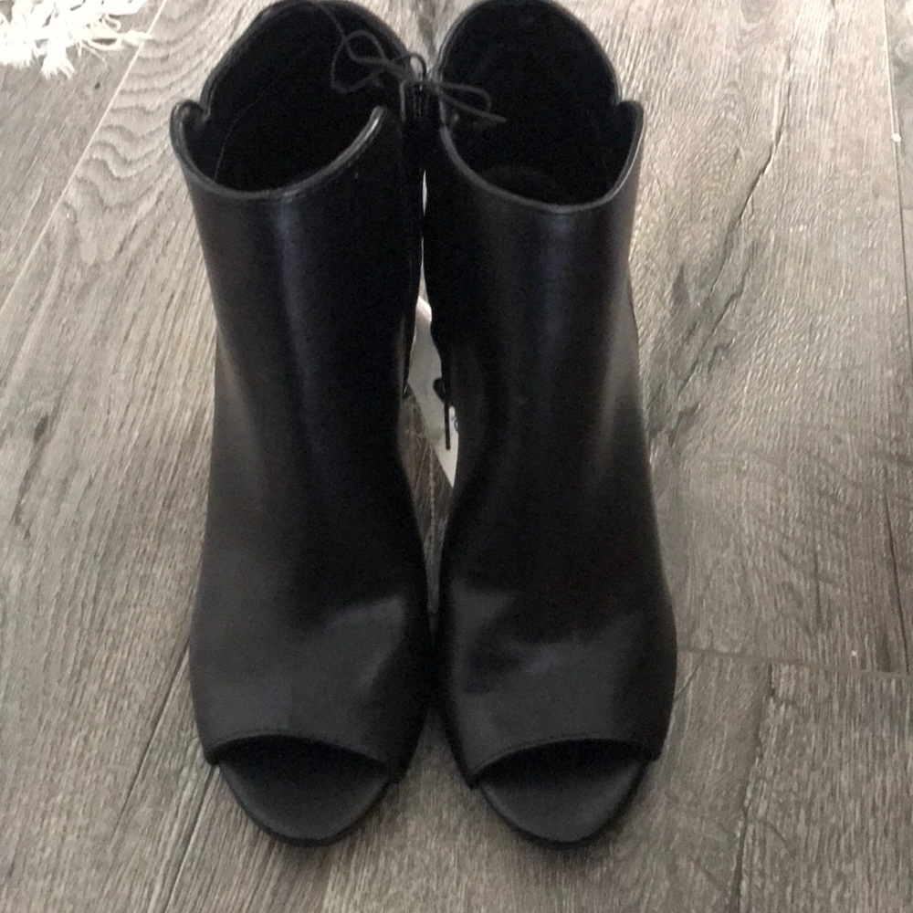 Black heel booties size 8.5